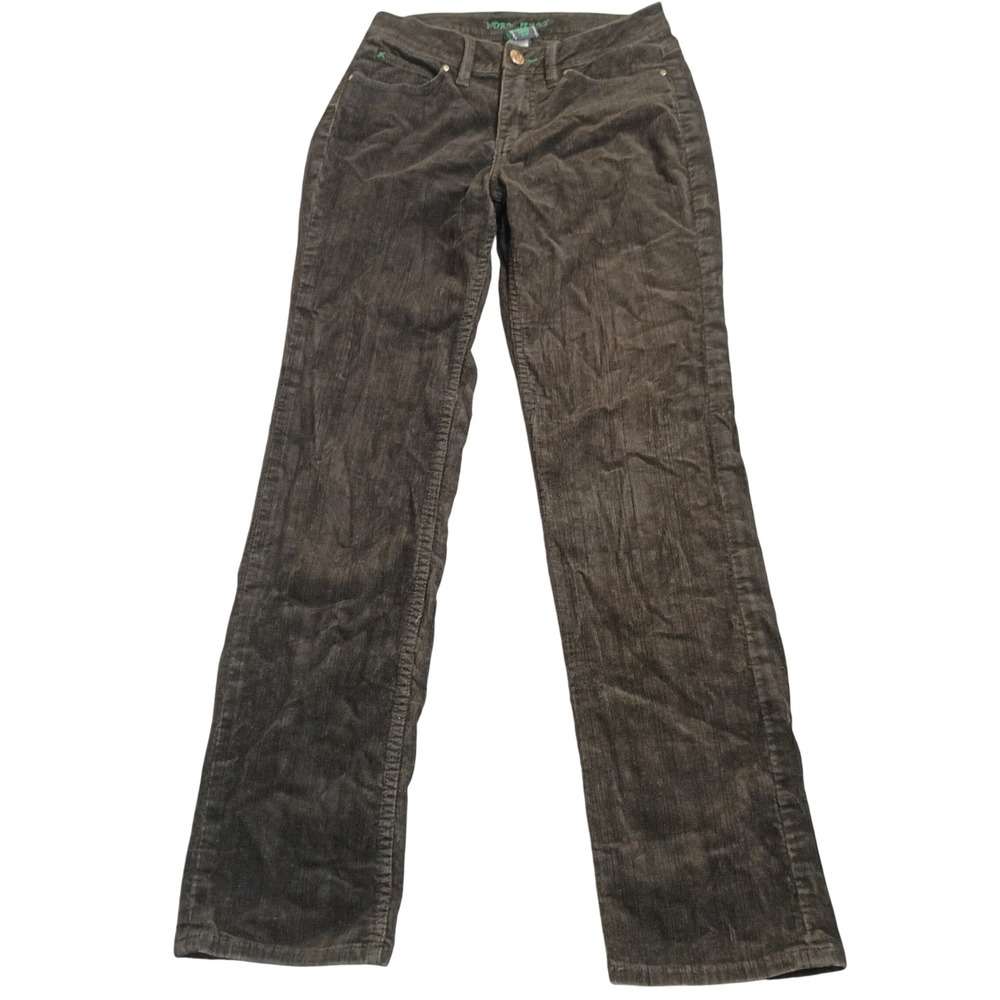 Worn Jeans Corduroy Pants Womens 4/27 Dark Gray Straight Leg Stretch